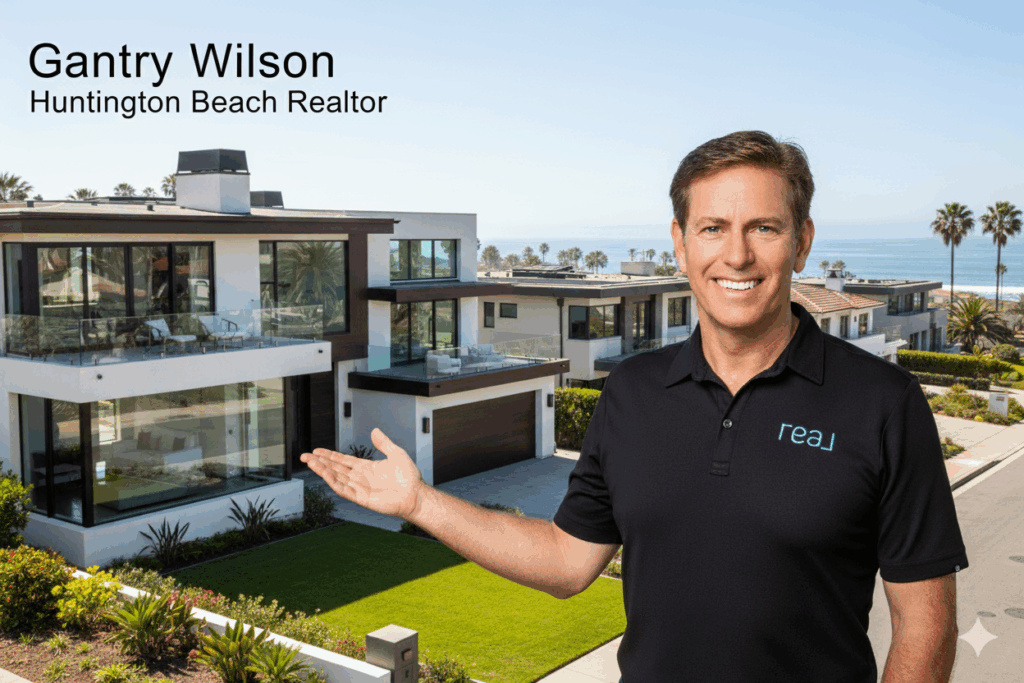Gantry Wilson, Huntington Beach realtor, presenting a luxury coastal home.